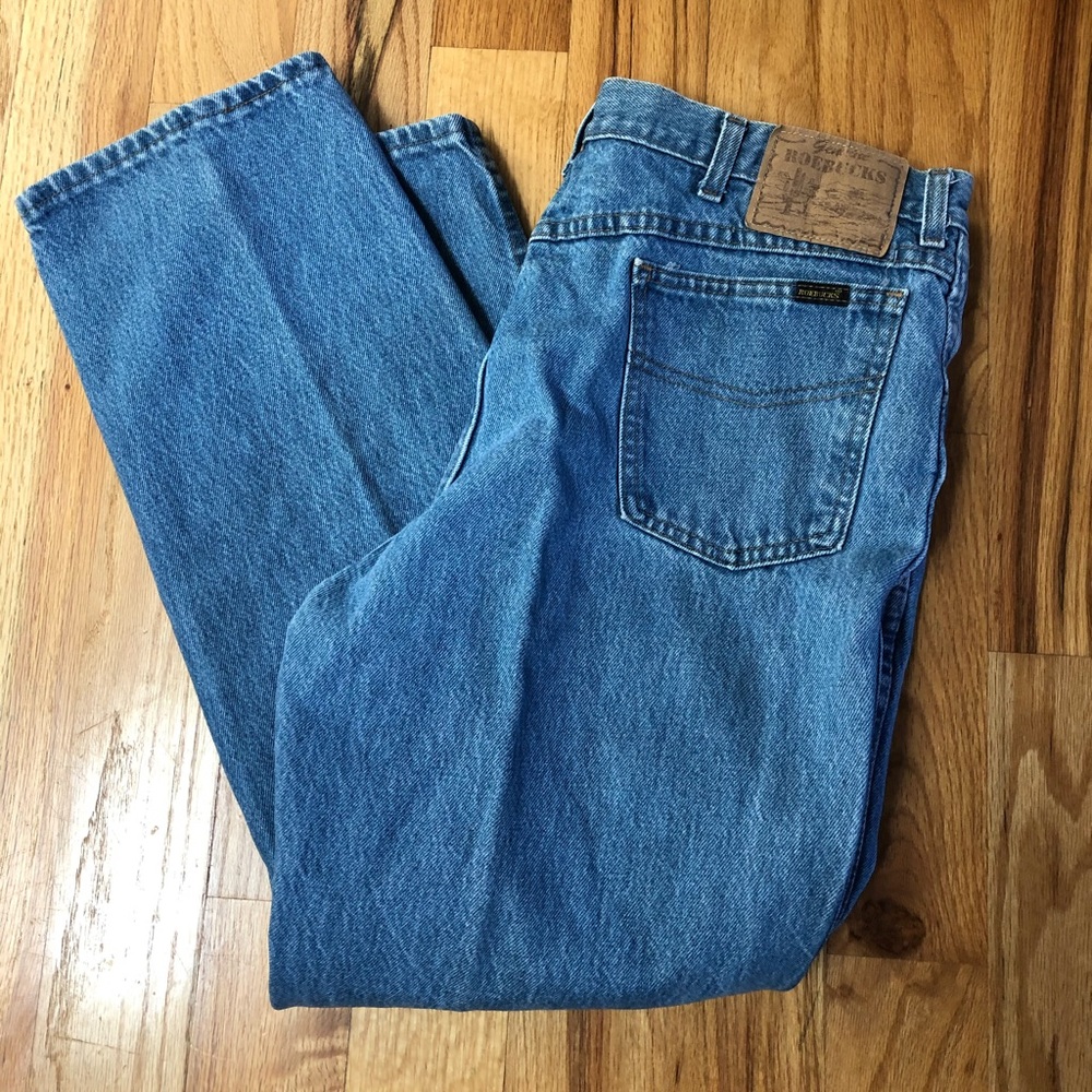 35x28 Vintage Roebucks blue denim jeans